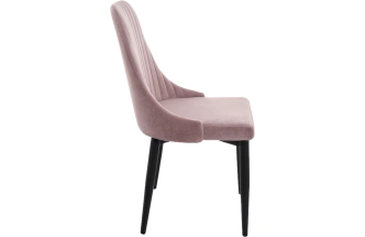 Стул Kora, на металлокаркасе, light purple / black