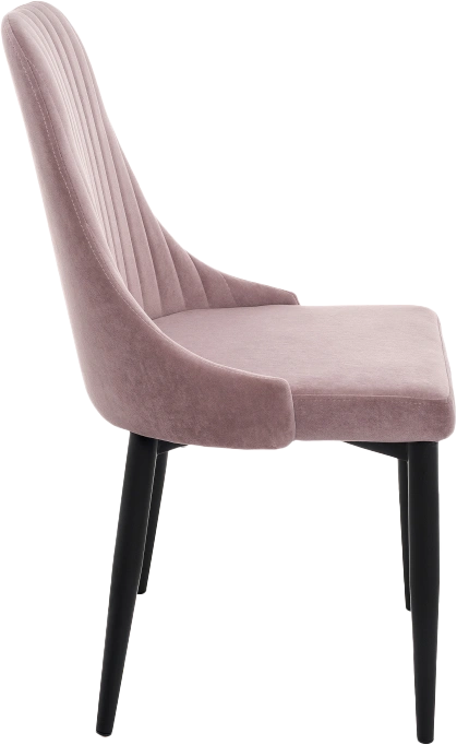 Стул Kora, на металлокаркасе, light purple / black