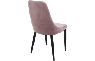 Стул Kora, на металлокаркасе, light purple / black