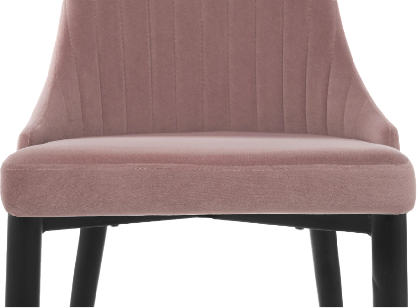 Стул Kora, на металлокаркасе, light purple / black