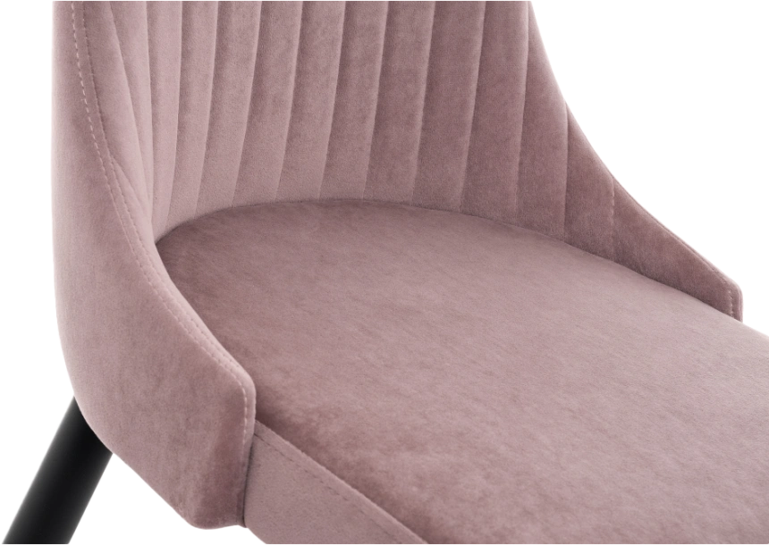 Стул Kora, на металлокаркасе, light purple / black