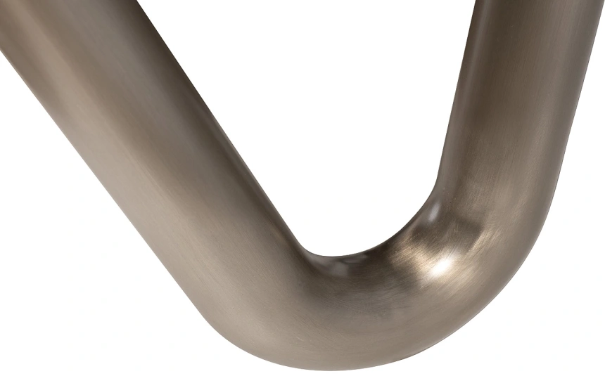 Журнальный стол 58DB-23400, 140x140x32, МДФ, шпон, бежевый / латунь