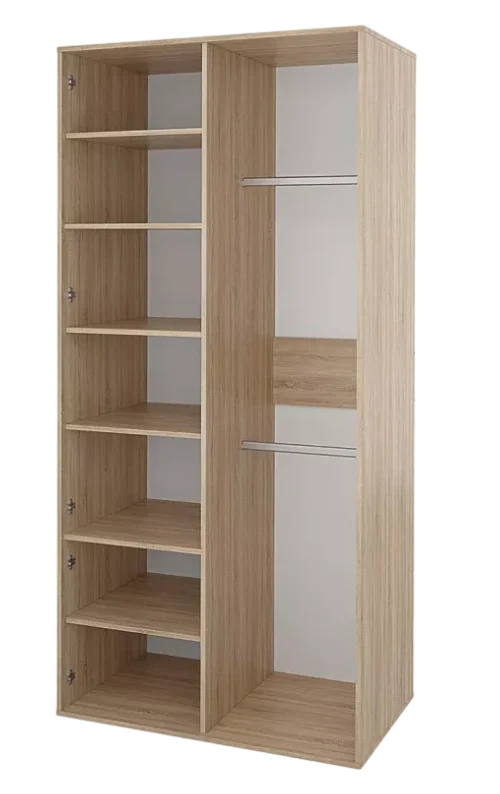 Шкаф Мика трехдверный, Дуб сонома/Белый