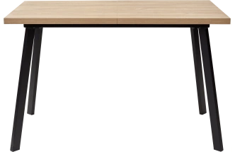 Кухонный стол раздвижной Фин 120, Дуб Канзас, черный каркас