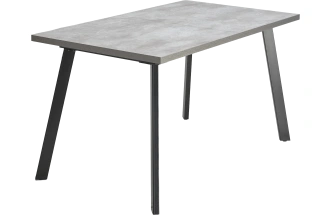 Кухонный стол раздвижной Форел 140, Цемент, Черный