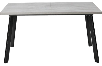 Кухонный стол раздвижной Форел 140, Цемент, Черный