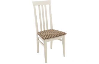 Стул Марио, деревянный, атина 160/1 жаккард, каркас слоновая кость