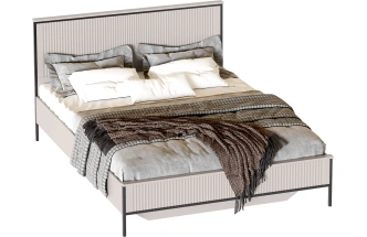 Кровать Нора 140, двуспальная, персидский жемчуг