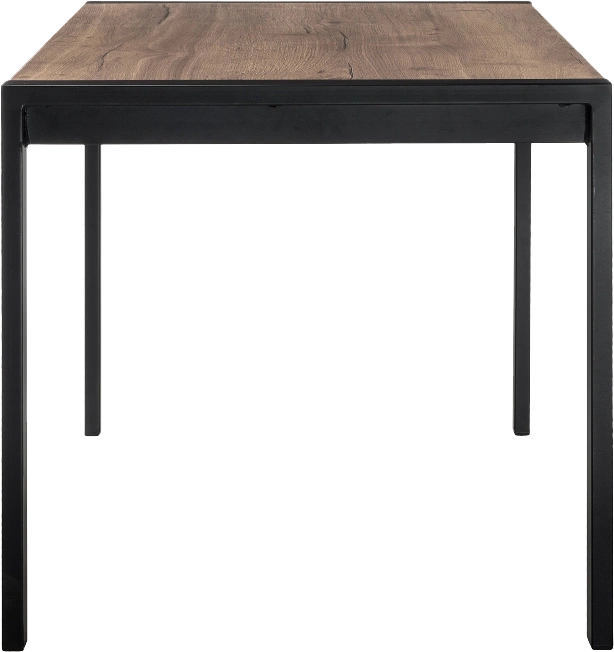 Кухонный стол раздвижной Центавр 120(160)x75, ЛДСП, дуб велингтон, каркас черный матовый