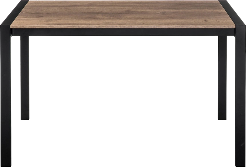 Кухонный стол раздвижной Центавр 120(160)x75, ЛДСП, дуб велингтон, каркас черный матовый