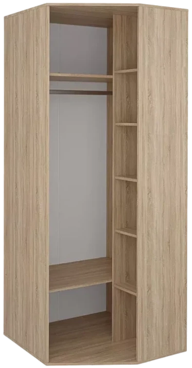 Шкаф угловой Мика, Дуб сонома / Белый