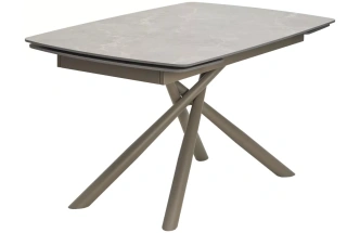 Кухонный стол раздвижной Rivoli 140, Matt Latte Stone Solid Ceramic, Taupe