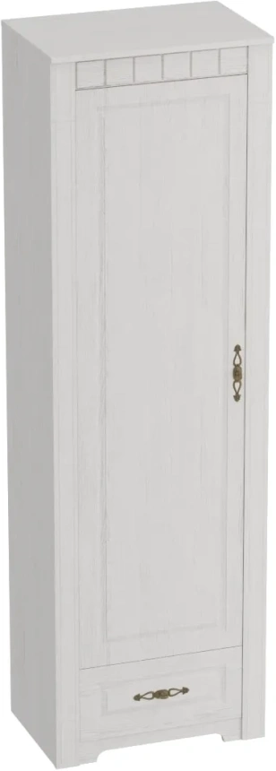 Шкаф однодверный Прованс, распашной, бодега белая / патина премиум