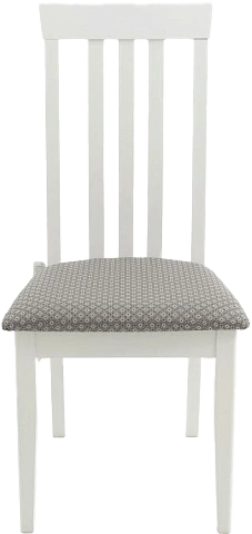 Стул Марио, деревянный, ажур 149/3 жаккард, каркас эмаль белая