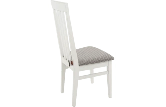 Стул Марио, деревянный, ажур 149/3 жаккард, каркас эмаль белая