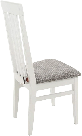 Стул Марио, деревянный, ажур 149/3 жаккард, каркас эмаль белая