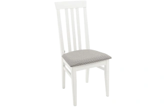 Стул Марио, деревянный, ажур 149/3 жаккард, каркас эмаль белая