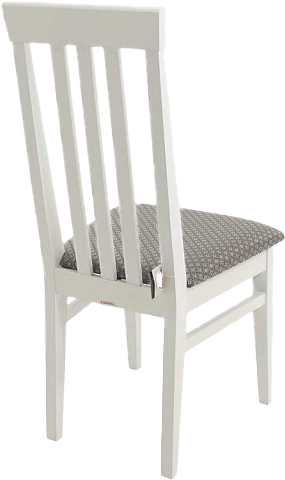 Стул Марио, деревянный, ажур 149/3 жаккард, каркас эмаль белая