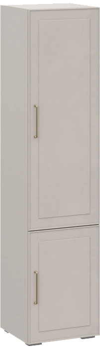 Шкаф двухдверный Мотру П-500, распашной с полками, кашемир / шампань