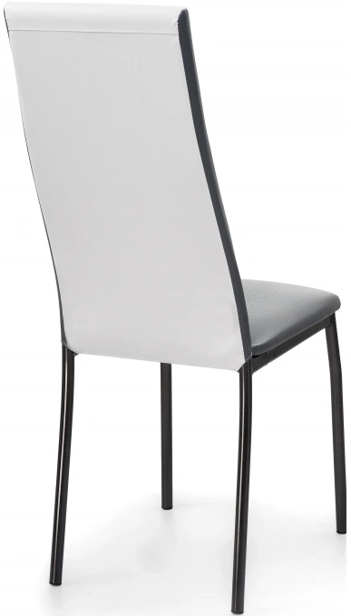 Стул Mirilis, на металлокаркасе, белый полимер / серый полимер / темный мусс