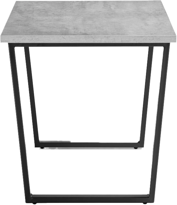 Кухонный стол Лота Лофт, 140x80, ЛДСП, бетон, каркас черный матовый