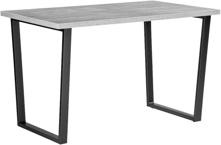 Кухонный стол Лота Лофт, 140x80, ЛДСП, бетон, каркас черный матовый