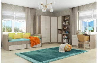 Шкаф Юта однодверный, Крослайн карамель/Латте