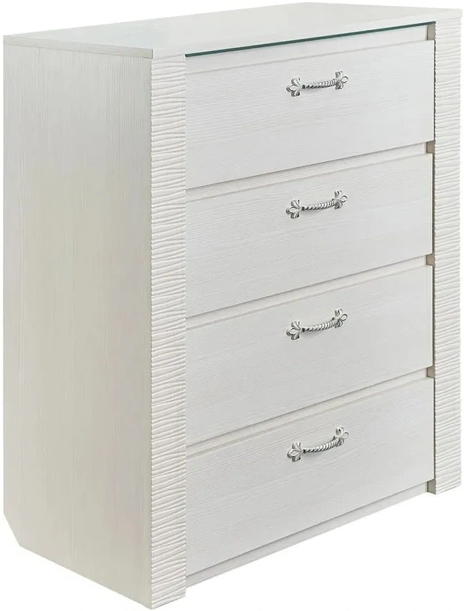 Комод 850 Элана, 4 ящика, бодега белая