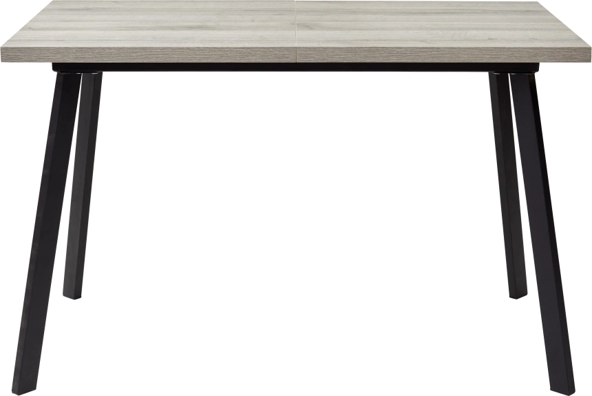 Кухонный стол раздвижной Фин 120, Дуб Шерман серый, черный каркас