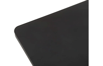 Кухонный стол Сардиния, черный, стекло, каркас черный