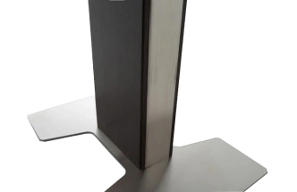 Кухонный стол Сардиния, черный, стекло, каркас черный