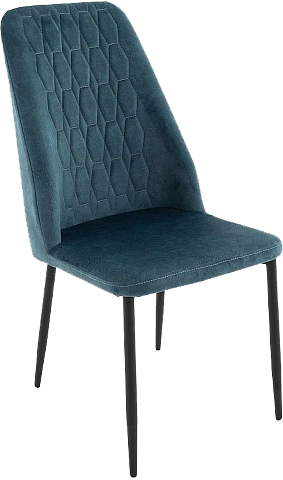 Стул Марсала, мягкий, милано 08, велюр, каркас черный