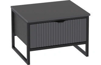 Тумба прикроватная Нора, с ящиком, Графит