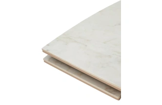 Обеденный раздвижной стол Пуанто 200, Brecha Crema Elegance, керамика, латте каркас 