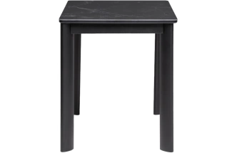 Кухонный стол раздвижной Кина, 90(130), керамика, shakespeare black, каркас черный