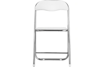 Стул Fold 1, складной, white / chrome