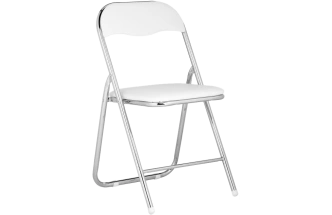 Стул Fold 1, складной, white / chrome