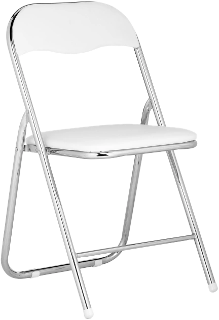 Стул Fold 1, складной, white / chrome