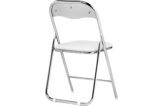Стул Fold 1, складной, white / chrome