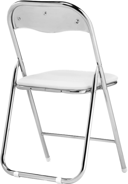 Стул Fold 1, складной, white / chrome