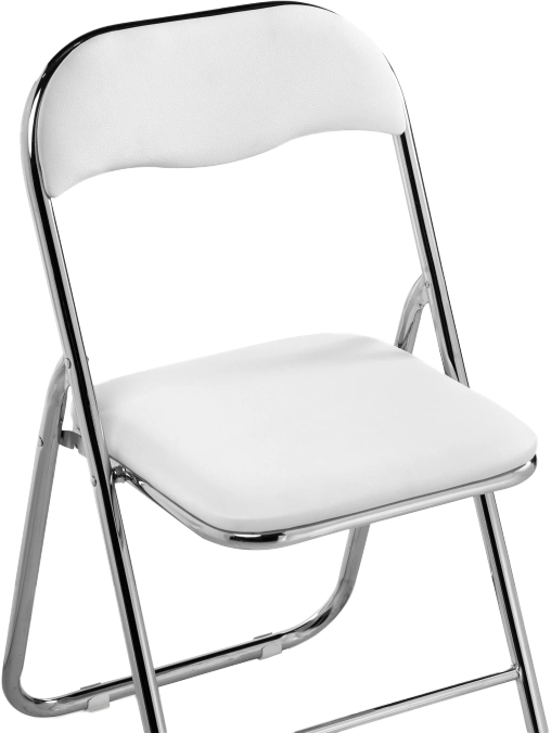 Стул Fold 1, складной, white / chrome