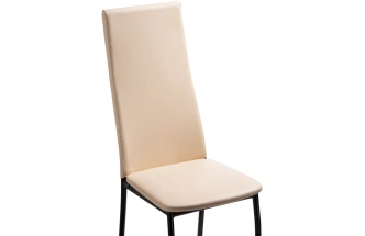 Стул Mirilis, на металлокаркасе ваниль / темный мусс