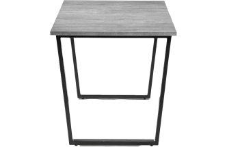 Кухонный стол раздвижной Лота Лофт, 120(160)x75, ЛДСП, бетон, каркас черный матовый 