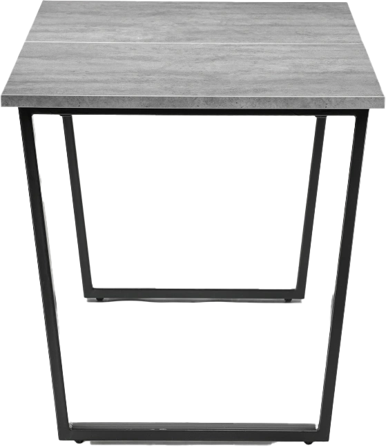 Кухонный стол раздвижной Лота Лофт, 120(160)x75, ЛДСП, бетон, каркас черный матовый 
