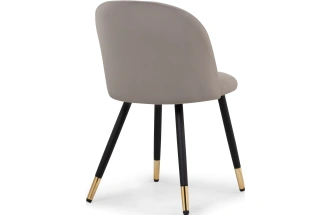 Стул мягкий Gabi, латте / черный с золотом