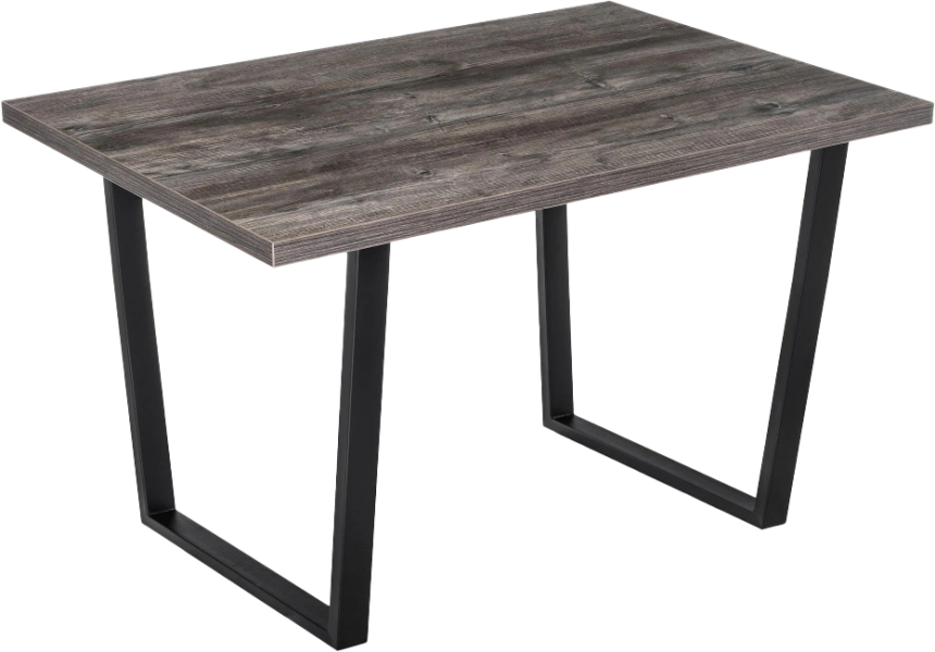 Кухонный стол Эльпатия, 110x75, ЛДСП, дуб рошелье, каркас черный матовый