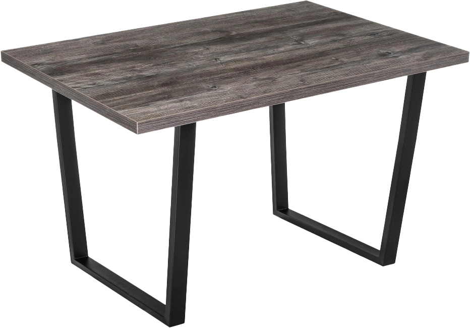 Кухонный стол Эльпатия, 110x75, ЛДСП, дуб рошелье, каркас черный матовый