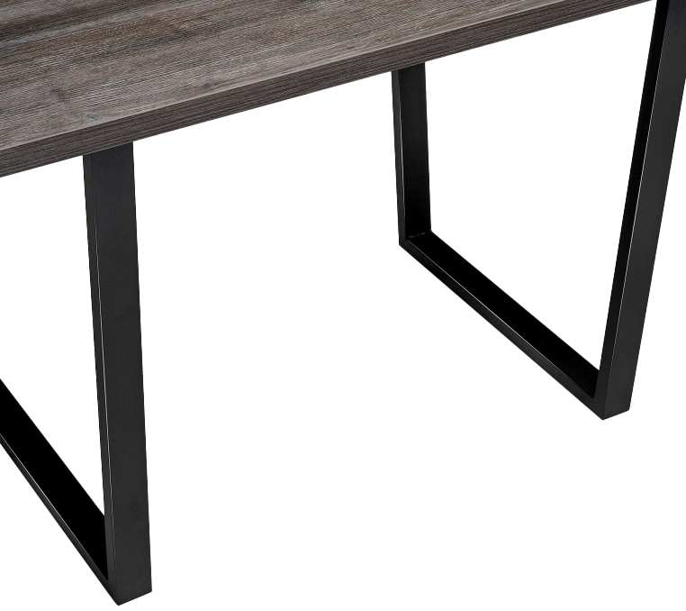 Кухонный стол Эльпатия, 110x75, ЛДСП, дуб рошелье, каркас черный матовый