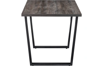 Кухонный стол Эльпатия, 110x75, ЛДСП, дуб рошелье, каркас черный матовый