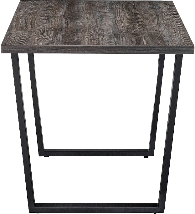 Кухонный стол Эльпатия, 110x75, ЛДСП, дуб рошелье, каркас черный матовый